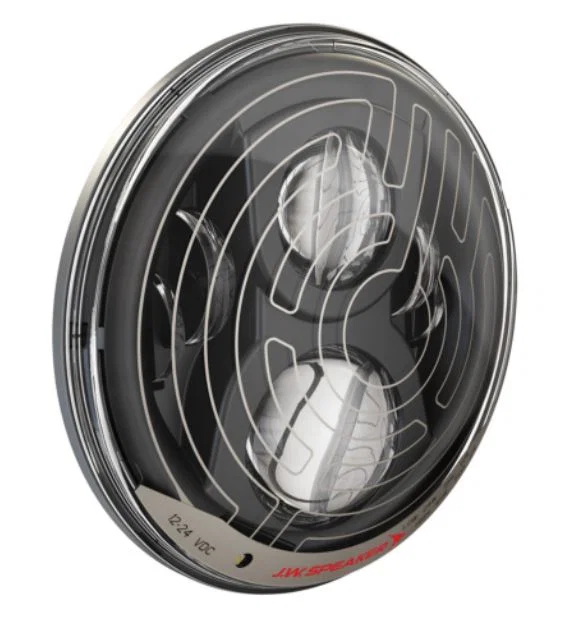 0556281 – JW SPEAKER Headlight Assembly, LED Bulb High And Low Beam Clear Bulb Clear Heated Lens Gray Housing DOT App...